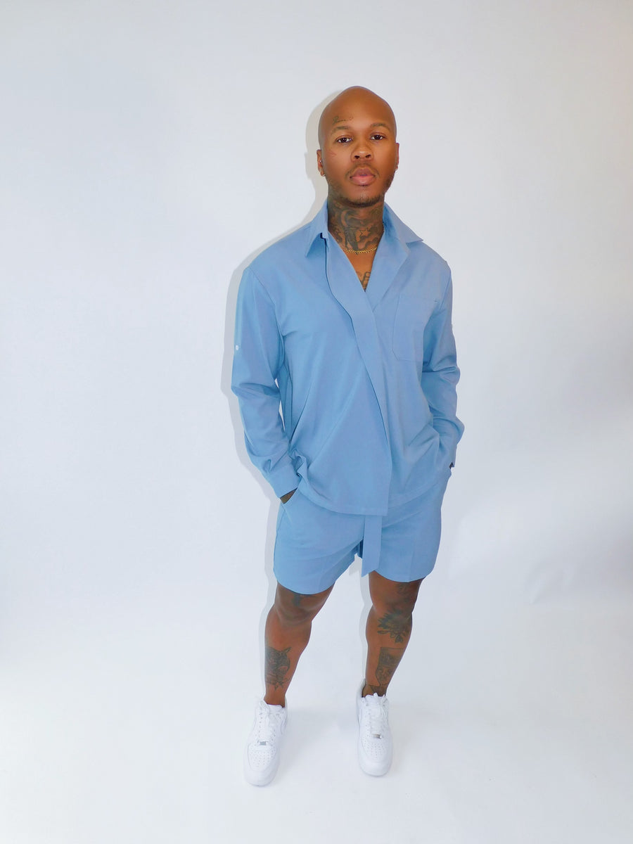 POWDER BLUE LOUNGE SET – Out of Fame