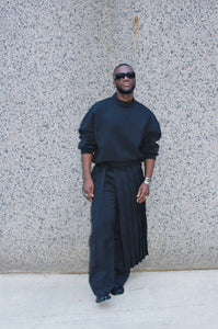 THE LUXURY BLACK 3 PIECE KILT SET