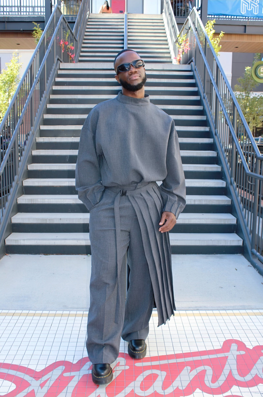 THE LUXURY GREY 3 PIECE KILT SET