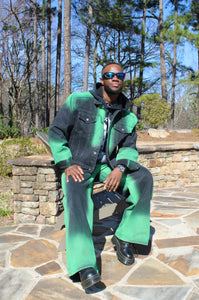 THE GREEN GOTHAM DENIM SET