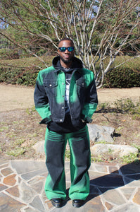 THE GREEN GOTHAM DENIM SET