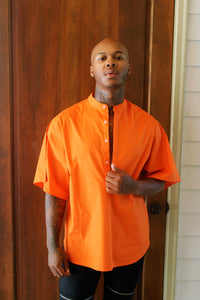 ORANGE PULLOVER SHIRT