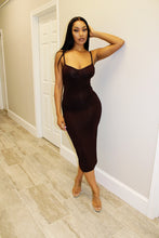 Load image into Gallery viewer, LITTLE BROWN DRESS
