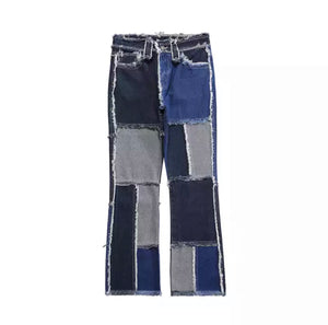 BLUE PATCHWORK DENIM