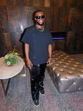 Load image into Gallery viewer, MICRO FLARE LEATHER TROUSERS
