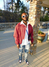 Load image into Gallery viewer, RED PLAID OVERSIZED SHORT JACKET
