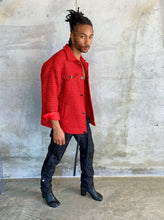 Load image into Gallery viewer, RED &amp; BLACK TWEED JACKET
