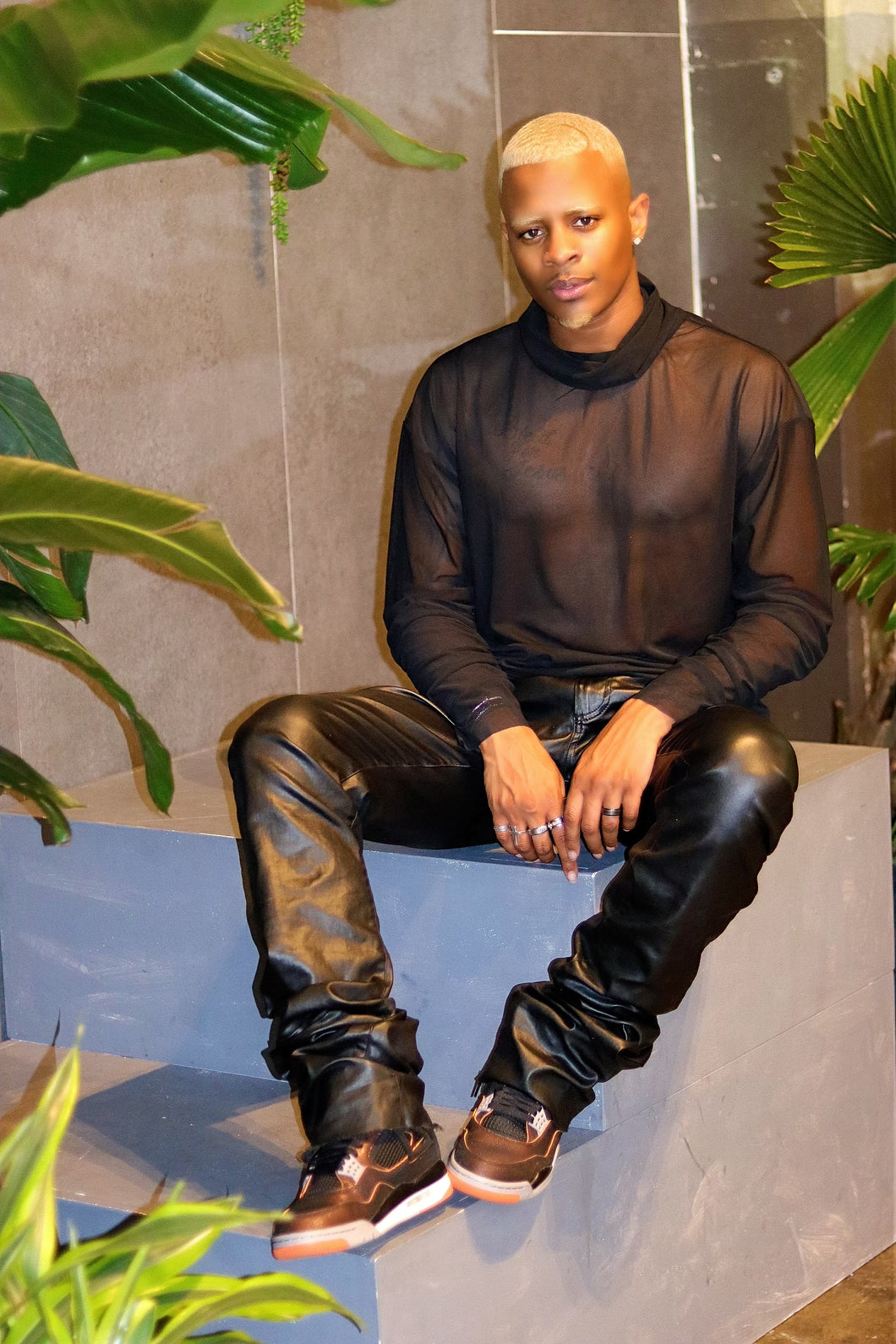 GOTHIC LONG MESH SHIRT