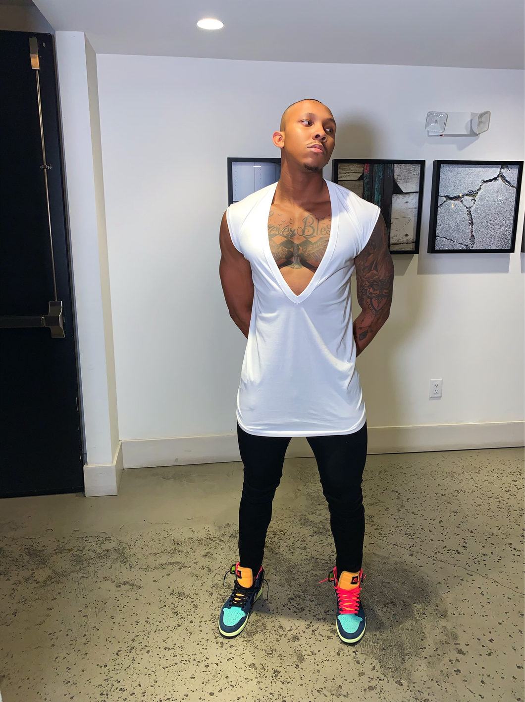 DEEP V NECK SHIRT