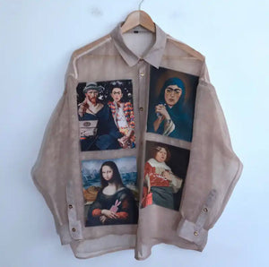 BROWNSTONE TRANSPARENT ART SHIRT